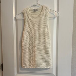 Madewell Cream Knit Tank Top
